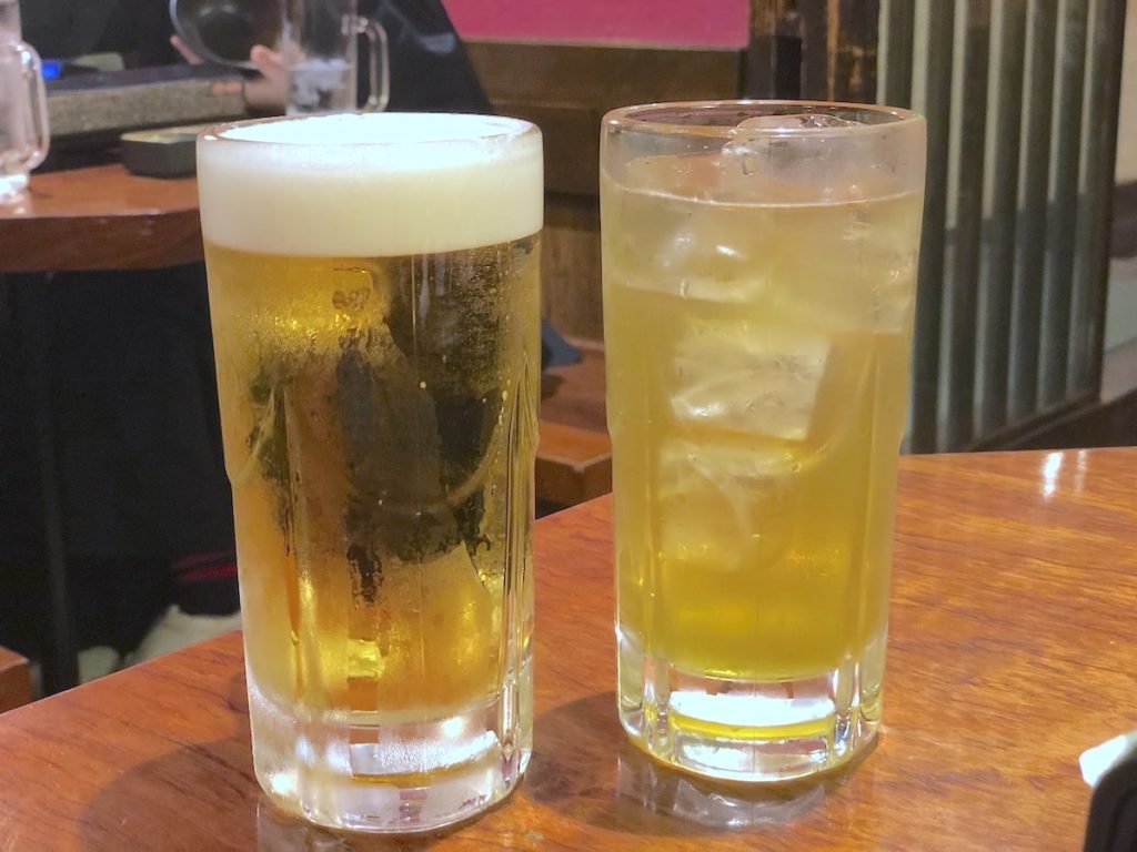 牡蠣貝鮮かいり 渋谷店　ビール